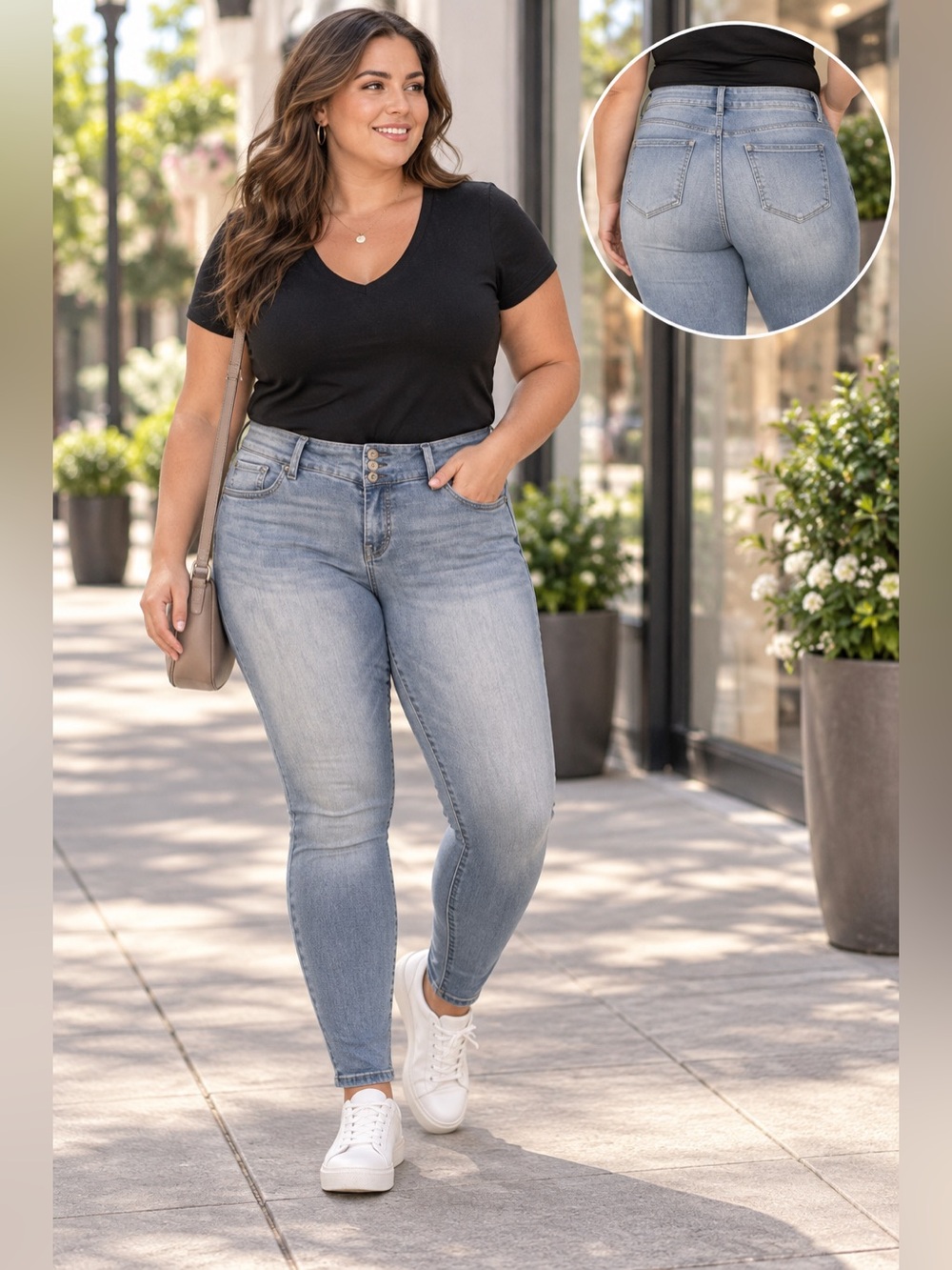 Torrid Premium Jegging Skinny Jeans 16R Light Wash Triple Button